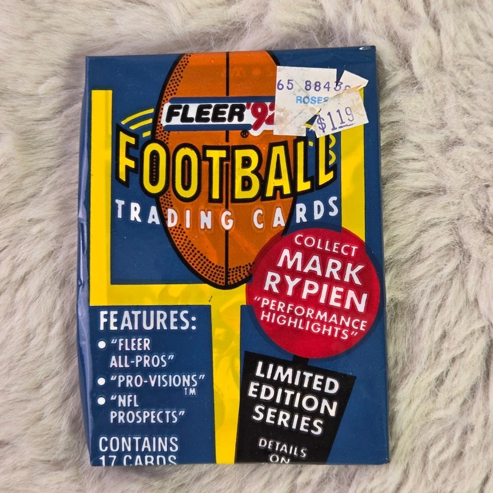 5 Pack Lot 1992 Fleer Football Cards Limited Edition Series Mark Rypien Sealed